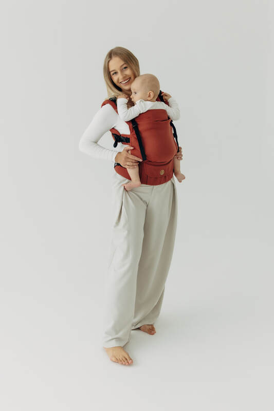 LennyUpGrade PRO Carrier, Standard Size, broken-twill weave 100% cotton - ROOIBOS #babywearing