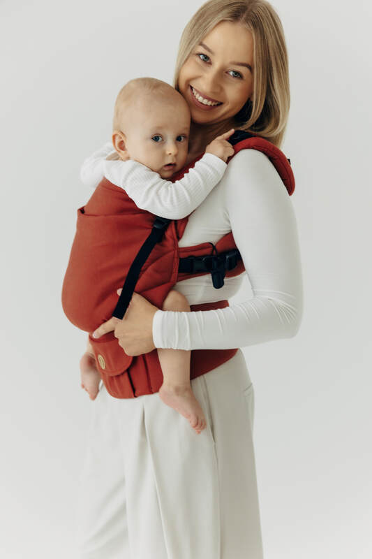 LennyUpGrade PRO Carrier, Standard Size, broken-twill weave 100% cotton - ROOIBOS #babywearing