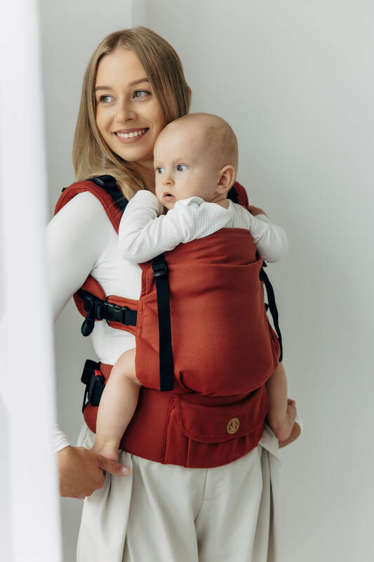 LennyUpGrade PRO Carrier, Standard Size, broken-twill weave 100% cotton - ROOIBOS #babywearing