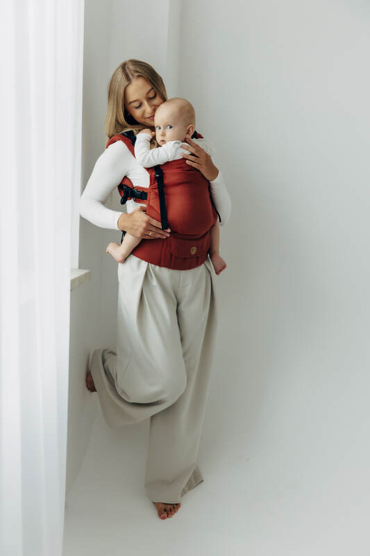 LennyUpGrade PRO Carrier, Standard Size, broken-twill weave 100% cotton - ROOIBOS #babywearing