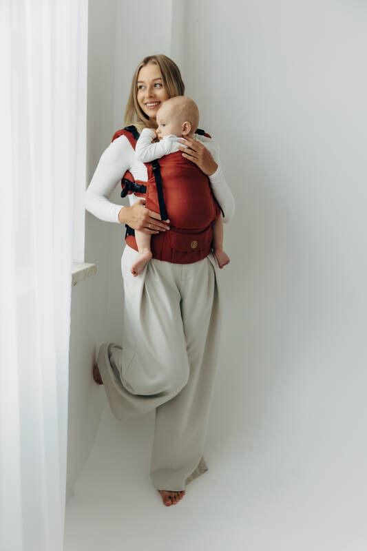 LennyUpGrade PRO Carrier, Standard Size, broken-twill weave 100% cotton - ROOIBOS #babywearing
