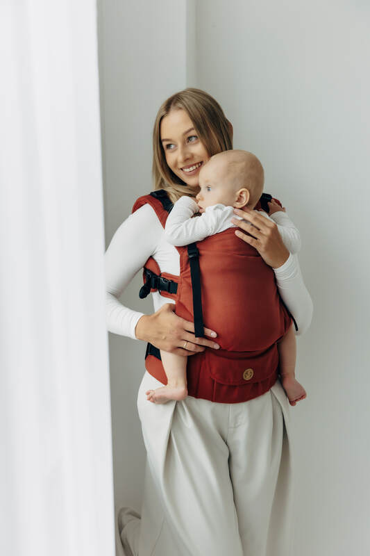 LennyUpGrade PRO Carrier, Standard Size, broken-twill weave 100% cotton - ROOIBOS #babywearing