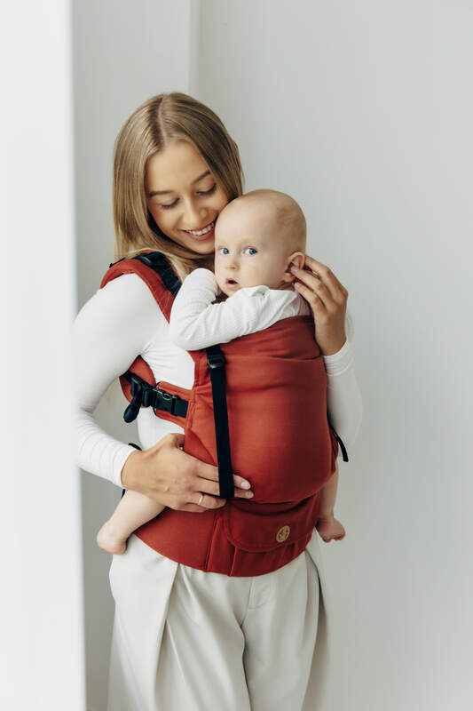 LennyUpGrade PRO Carrier, Standard Size, broken-twill weave 100% cotton - ROOIBOS #babywearing