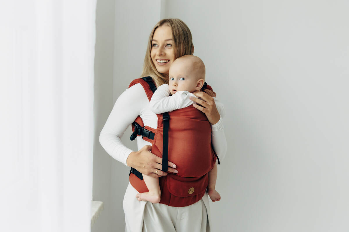 LennyUpGrade PRO Carrier, Standard Size, broken-twill weave 100% cotton - ROOIBOS #babywearing