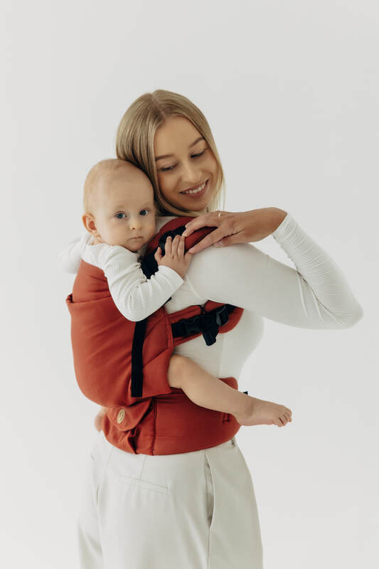 LennyUpGrade PRO Carrier, Standard Size, broken-twill weave 100% cotton - ROOIBOS #babywearing