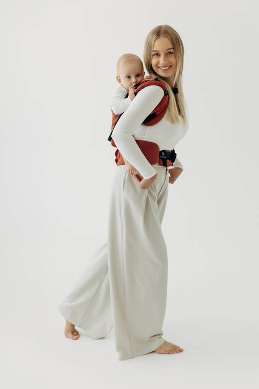 LennyUpGrade PRO Carrier, Standard Size, broken-twill weave 100% cotton - ROOIBOS #babywearing