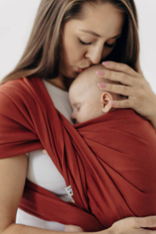 Baby Sling, Broken Twill Weave, (100% cotton) - ROOIBOS - size M #babywearing