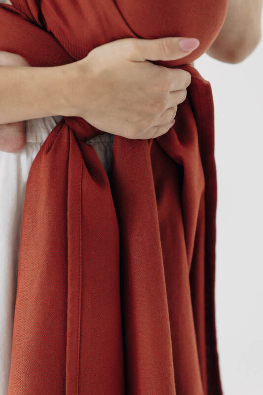 Tragetuch, Kreuzköper-Bindung (100% Baumwolle) - ROOIBOS - Größe XL #babywearing