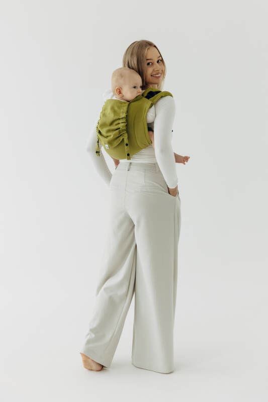 Lenny Buckle Onbuhimo PRO baby carrier, standard size, broken-twill weave (100% cotton) - SENCHA #babywearing