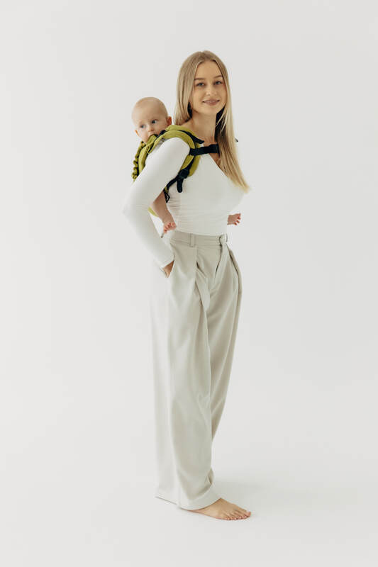 Lenny Buckle Onbuhimo PRO baby carrier, standard size, broken-twill weave (100% cotton) - SENCHA #babywearing