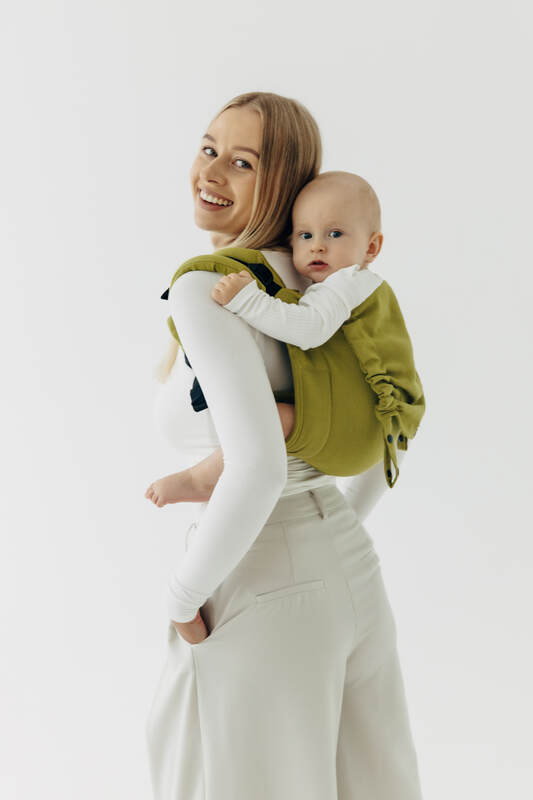 Lenny Buckle Onbuhimo PRO baby carrier, standard size, broken-twill weave (100% cotton) - SENCHA #babywearing