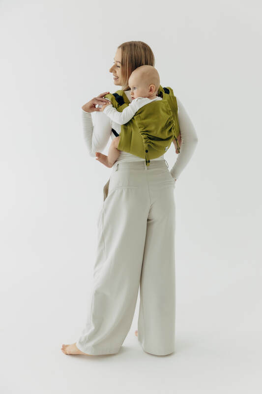 Lenny Buckle Onbuhimo PRO baby carrier, standard size, broken-twill weave (100% cotton) - SENCHA #babywearing