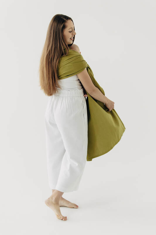 Ring Sling, Broken twill Weave (100% cotton), with gathered shoulder - SENCHA - standard 1.8m #babywearing