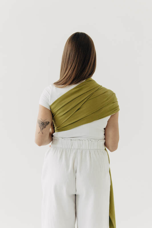 Ring Sling, Broken twill Weave (100% cotton), with gathered shoulder - SENCHA - standard 1.8m #babywearing