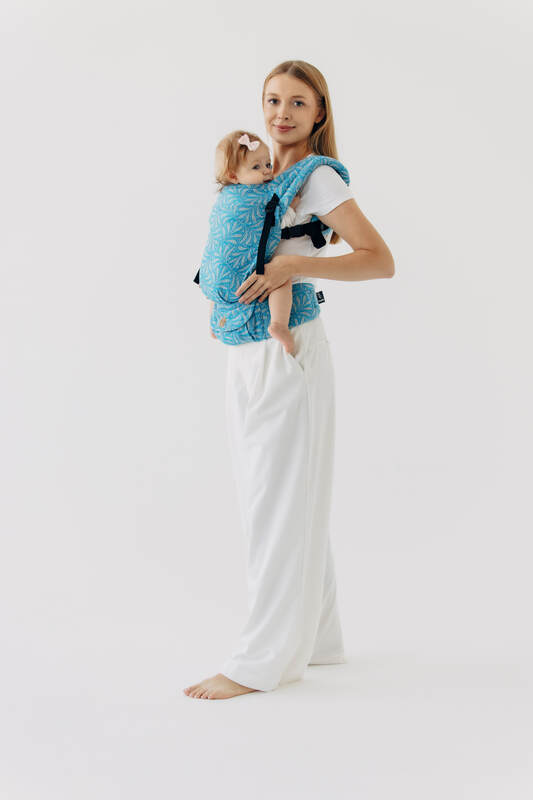 LennyLight Carrier, Standard Size, jacquard weave (50% silk, 50% cotton) - INFINITY - HAVEN #babywearing