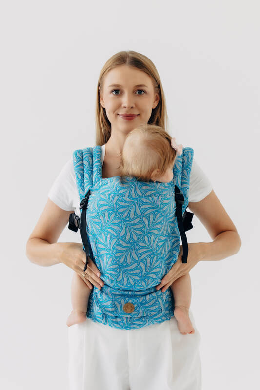 LennyLight Carrier, Standard Size, jacquard weave (50% silk, 50% cotton) - INFINITY - HAVEN #babywearing