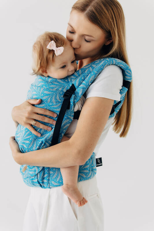 LennyLight Carrier, Standard Size, jacquard weave (50% silk, 50% cotton) - INFINITY - HAVEN #babywearing