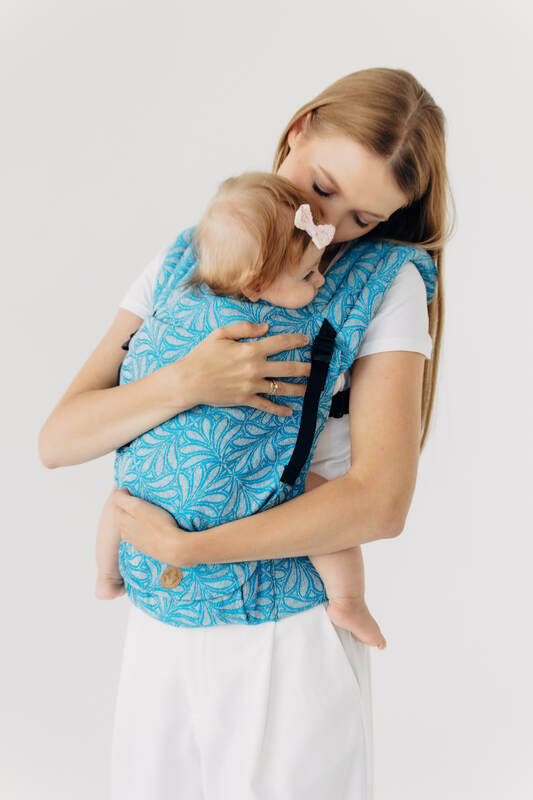 LennyLight Carrier, Standard Size, jacquard weave (50% silk, 50% cotton) - INFINITY - HAVEN #babywearing