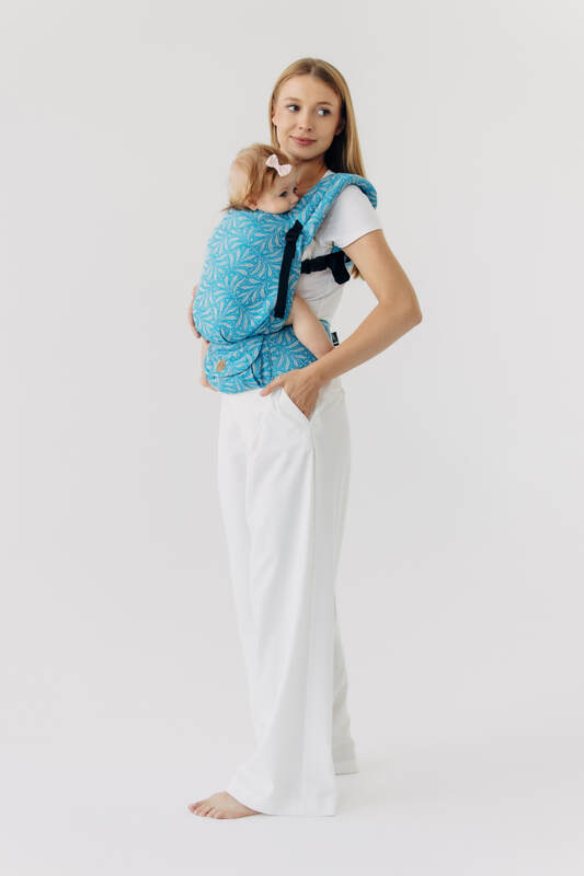 LennyLight Carrier, Standard Size, jacquard weave (50% silk, 50% cotton) - INFINITY - HAVEN #babywearing