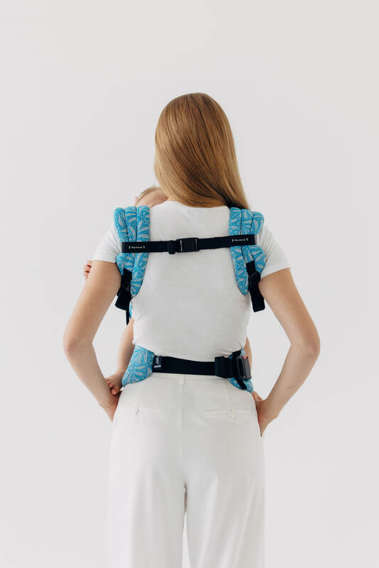 LennyLight Carrier, Standard Size, jacquard weave (50% silk, 50% cotton) - INFINITY - HAVEN #babywearing