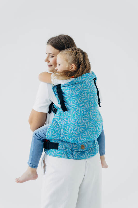 LennyPreschool Carrier, Preschool Size, jacquard weave (50% silk, 50% cotton) - INFINITY - HAVEN #babywearing