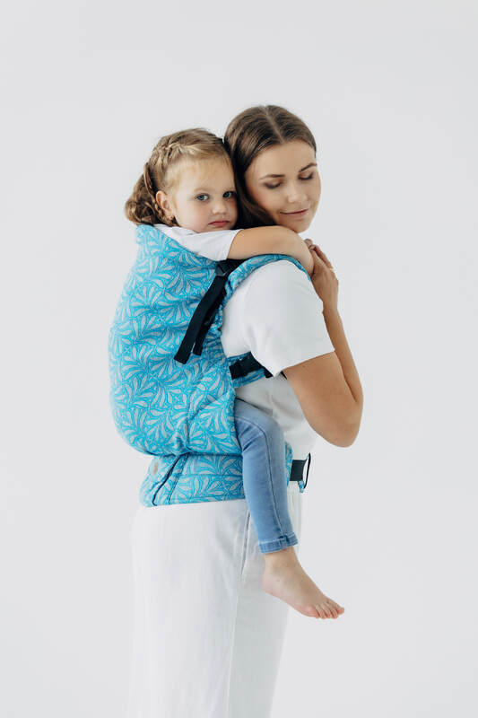 LennyPreschool Carrier, Preschool Size, jacquard weave (50% silk, 50% cotton) - INFINITY - HAVEN #babywearing