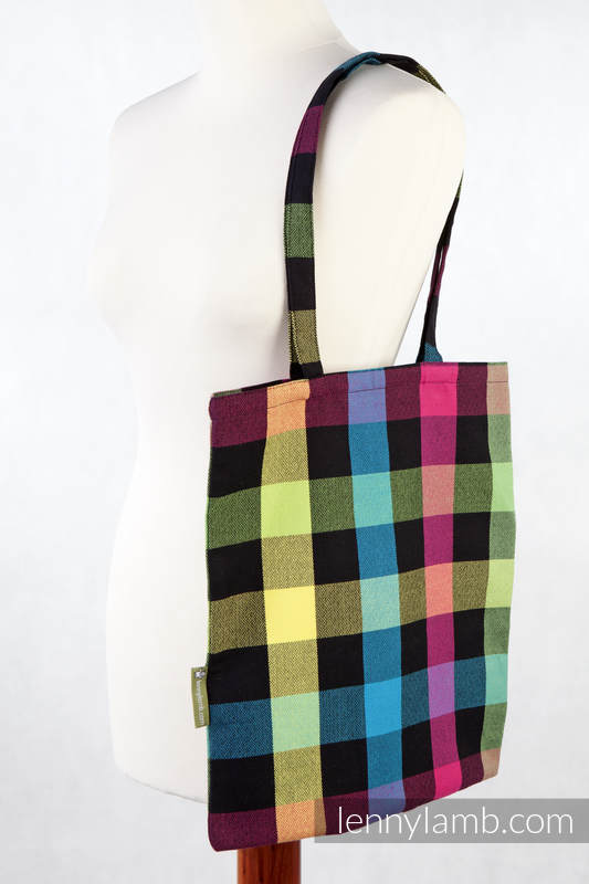 Shopping bag made of wrap fabric (100% cotton) - DIAMOND PLAID  #babywearing