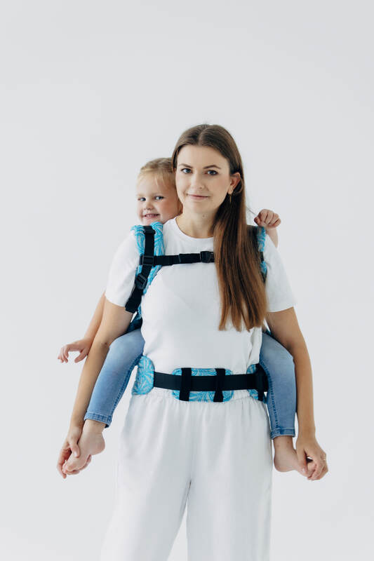 LennyPreschool Carrier, Preschool Size, jacquard weave (50% silk, 50% cotton) - INFINITY - HAVEN #babywearing