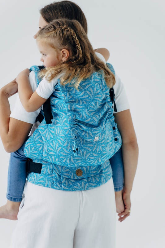 LennyPreschool Carrier, Preschool Size, jacquard weave (50% silk, 50% cotton) - INFINITY - HAVEN #babywearing