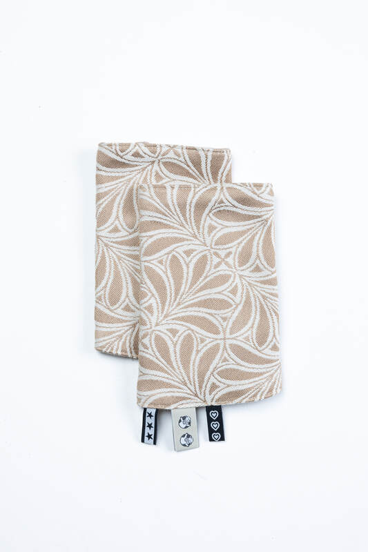 Drool Pads (Outer fabric - 50% cotton, 50% bamboo viscose; Lining - 100% cotton) - INFINITY - GOLDEN HOUR #babywearing