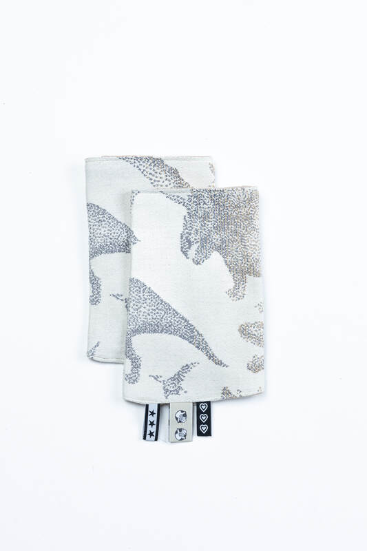 Drool Pads (100% cotton) - JURASSIC - ICE DESERT #babywearing