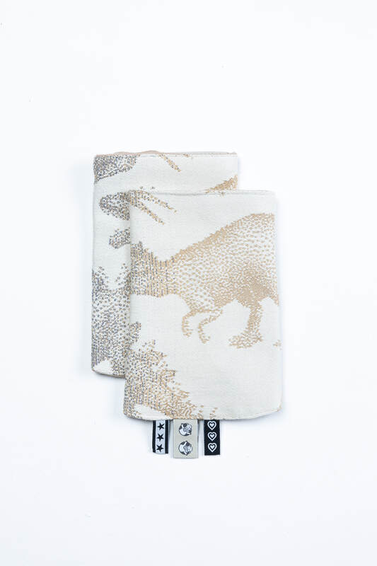 Drool Pads (100% cotton) - JURASSIC - ICE DESERT #babywearing