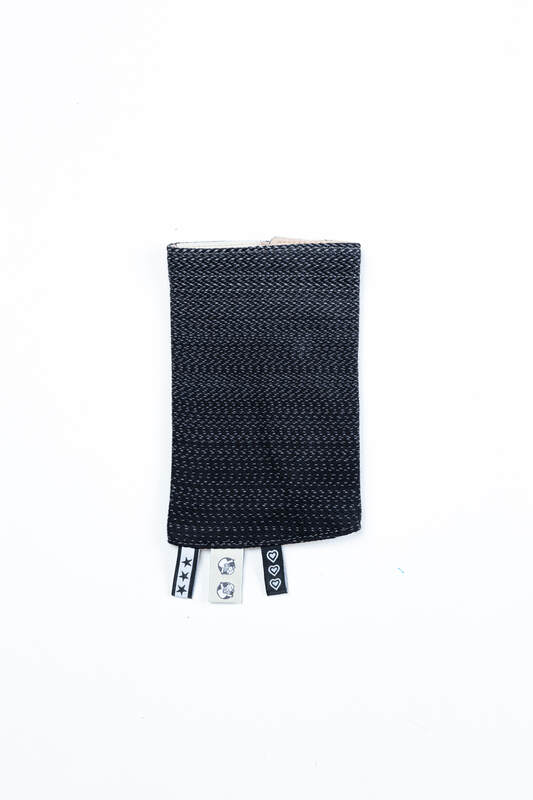 Drool Pads (100% cotton) - LITTLE HERRINGBONE OMBRE GREY  #babywearing