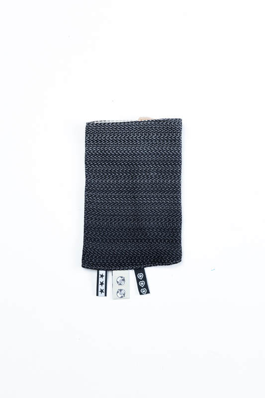 Drool Pads (100% cotton) - LITTLE HERRINGBONE OMBRE GREY  #babywearing