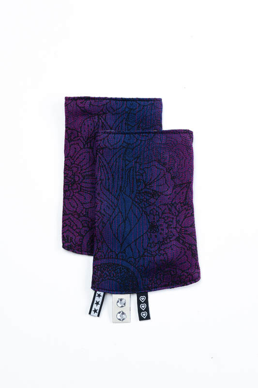 Drool Pads (100% cotton) - WILD WINE - BOUQUET #babywearing