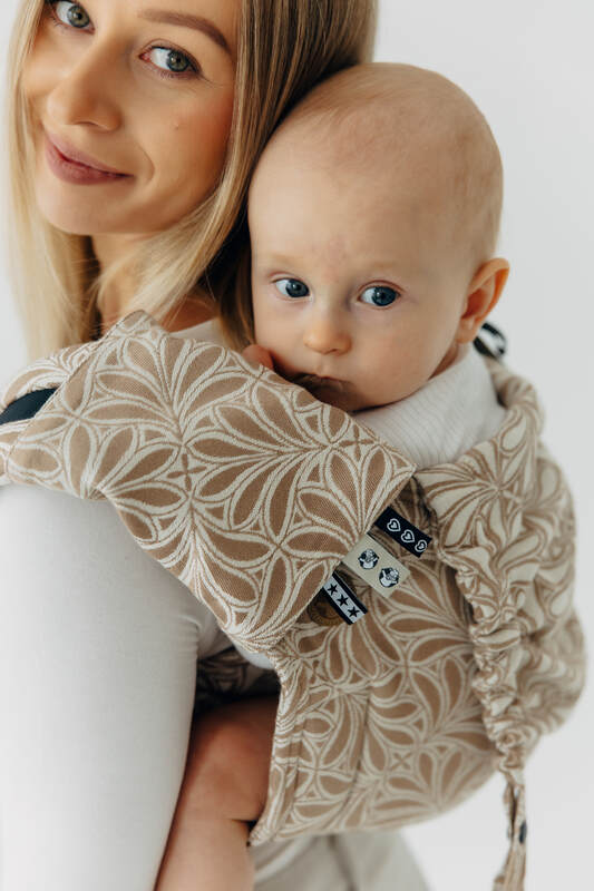 Drool Pads (Outer fabric - 50% cotton, 50% bamboo viscose; Lining - 100% cotton) - INFINITY - GOLDEN HOUR #babywearing
