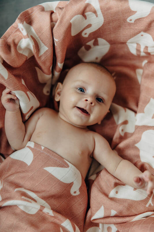 Swaddle Blanket - BIRDY - CANDY FLOSS #babywearing