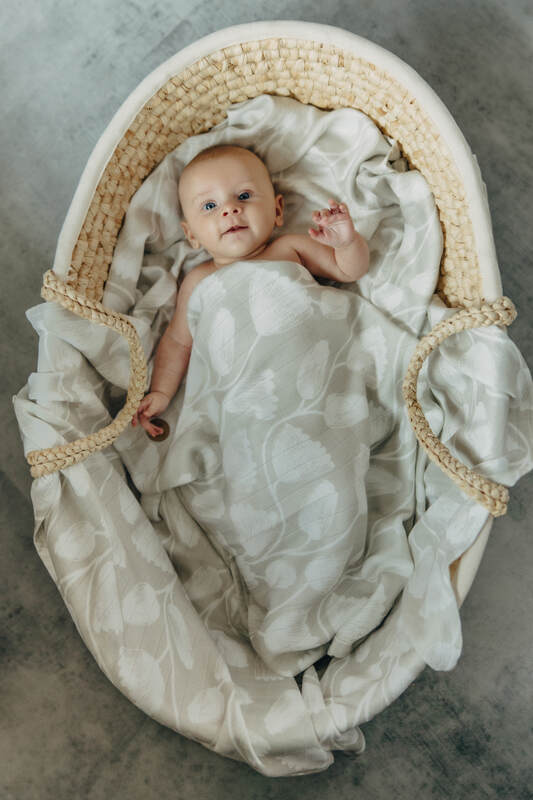 Swaddle Blanket - VIRIDIFLORA - CONNECT #babywearing