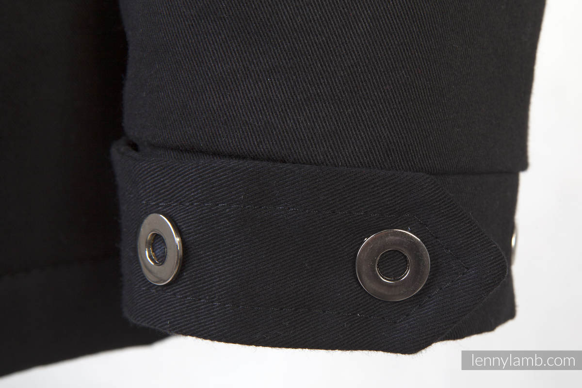 Kurtka do noszenia - Parka - Czarna z Diamentową Kratą - rozmiar XS #babywearing
