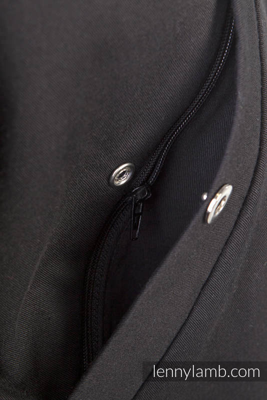 Kurtka do noszenia - Parka - Czarna z Diamentową Kratą - rozmiar XL #babywearing