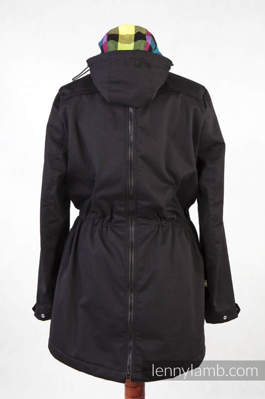 Parka Babywearing Coat - size XL - Black & Diamond Plaid #babywearing