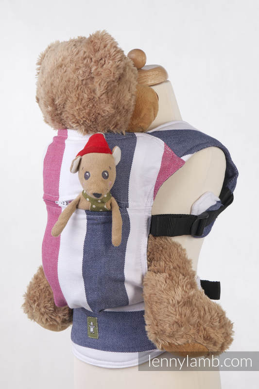 Doll Carrier made of woven fabric, 60% cotton 40 % bamboo - MARINE (grade B) #babywearing