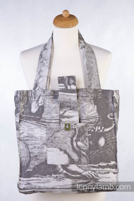 Shoulder bag made of wrap fabric (100% cotton) - POSEIDON - standard size 37cmx37cm #babywearing