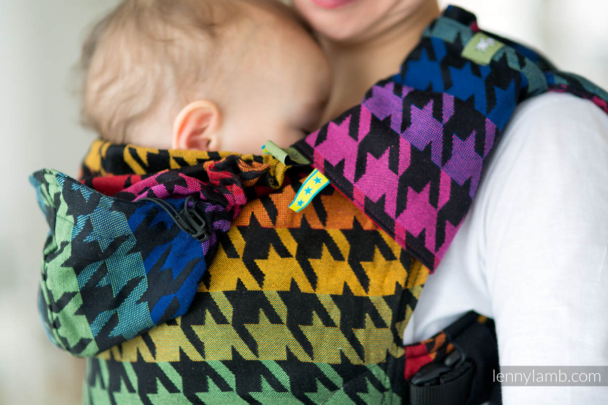Drool Pads & Reach Straps Set, (60% cotton, 40% polyester) - RAINBOW PEPITKA #babywearing