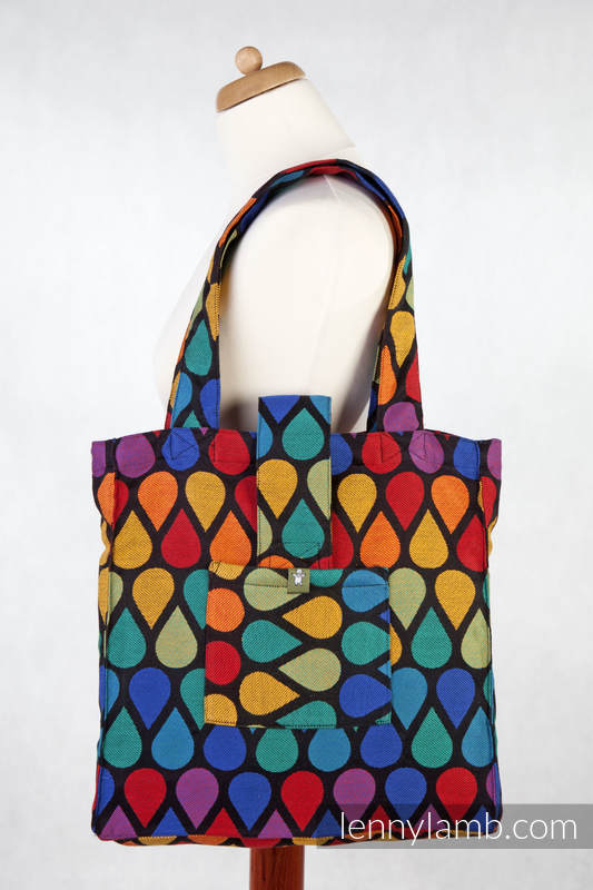 Shoulder bag made of wrap fabric (100% cotton) - JOYFUL TIME - standard size 37cmx37cm #babywearing
