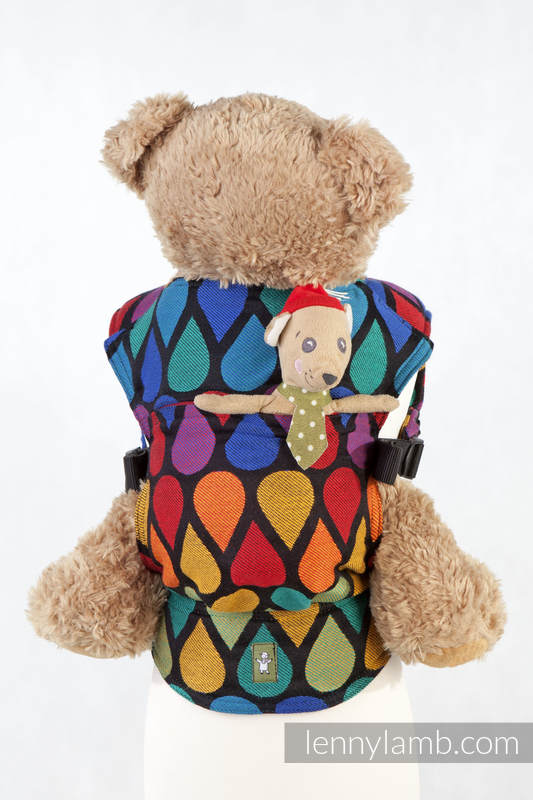 Doll Carrier made of woven fabric, 100% cotton  - JOYFUL TIME (grade B) #babywearing