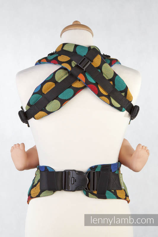 Ergonomische Tragehilfe, Größe Baby, Jacquardwebung, 100% Baumwolle - JOYFUL TIME - Zweite Generation #babywearing