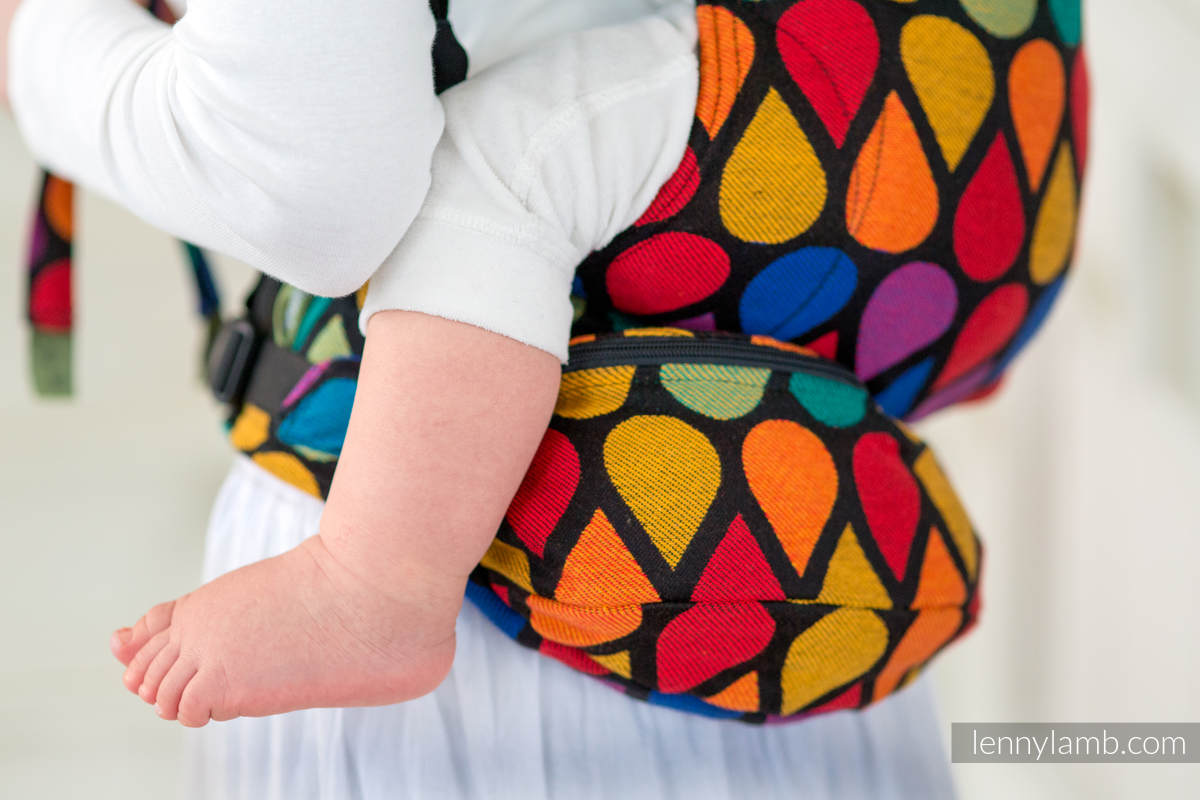Saszetka z tkaniny chustowej, (100% bawełna) - RADOSNY CZAS #babywearing