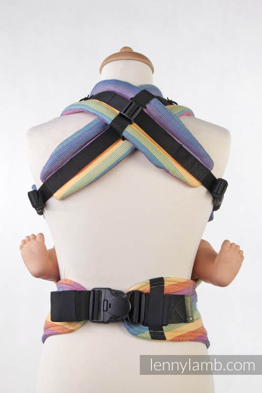 Nosidełko Ergonomiczne z tkaniny skośnokrzyżowej 100% bawełna, Toddler Size, LUNA - Druga Generacja #babywearing