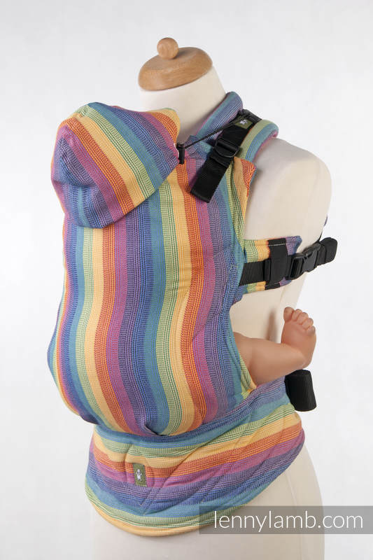 Nosidełko Ergonomiczne z tkaniny skośnokrzyżowej 100% bawełna, Baby Size, LUNA - Druga Generacja #babywearing